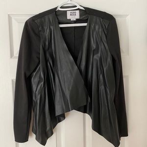 Faux Leather Vero Moda Black Cartigan/ Jacket